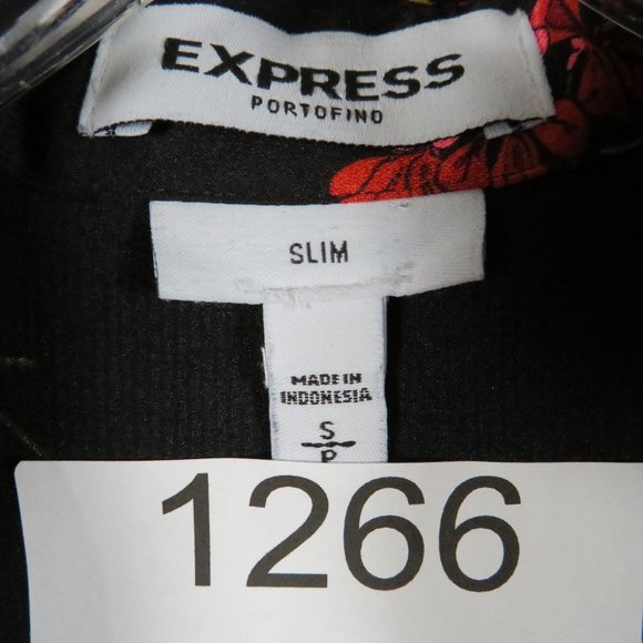 Express* Women's Long Sleeve Button Down High/Low Curved Hem Blouse~Slim Size SP - Picture 3 of 10